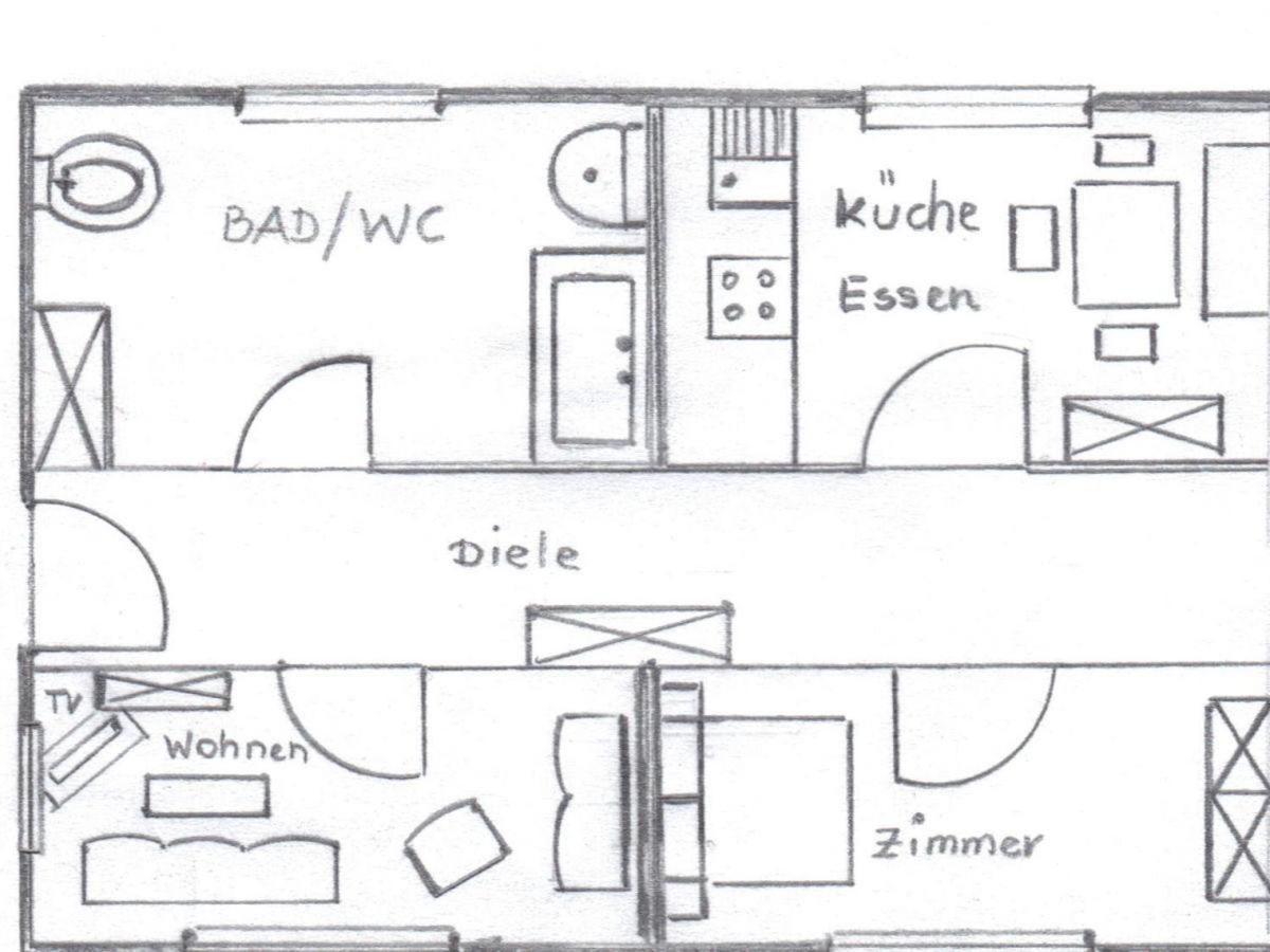 Apartment Bei Anna Schlitters Eksteriør billede